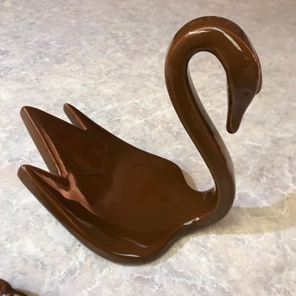 Vintage MCM “Vohann of California” Ceramic Bathroom Set in Chocolate Brown - Picture 9 of 9